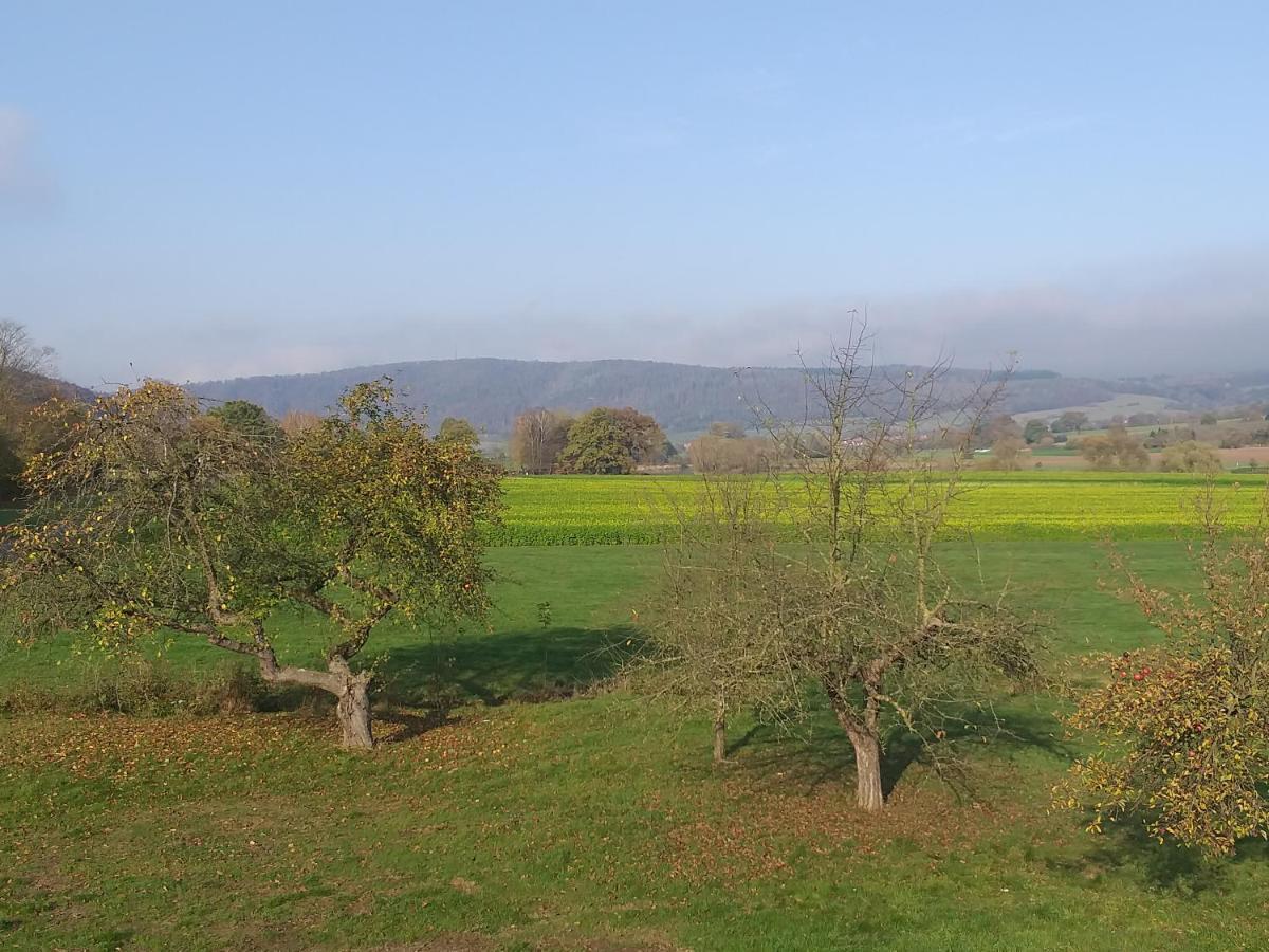 Ferienwohnungen Zum Lindenwirt Oberweser Exterior foto